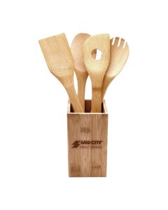 5-Piece Bamboo Kitchen Tool Set