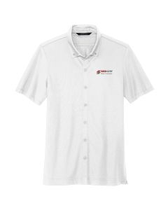MERCER+METTLE Stretch Pique Full-Button Polo